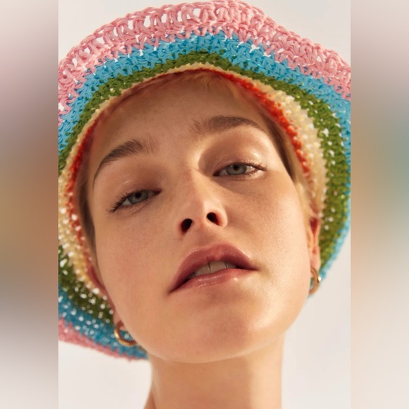 Striped Raffia Hat - Picture 4 of 7